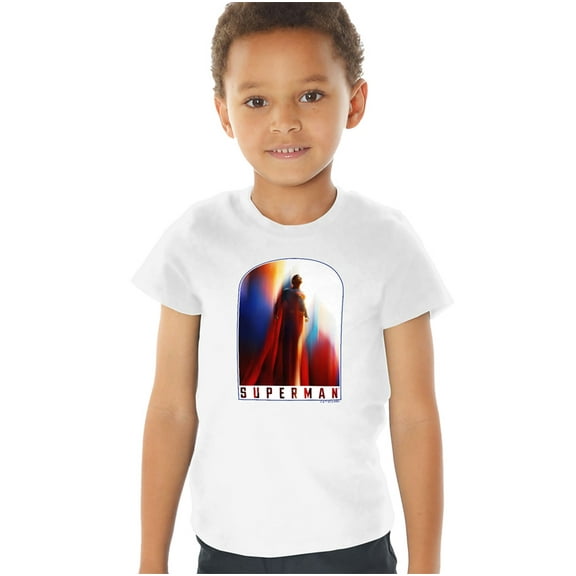 Superman 2025 Look Up Poster Kids T Shirt (2) for Toddler Boys and Girls
