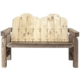 thumbnail image 4 of Montana Woodworks Homestead 17.5" Transitional Wood Deck Bench in Brown, 4 of 5