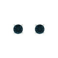 thumbnail image 3 of Clara Pucci 0.2Ct Natural London Blue Topaz Round Cut VVS1 Push Back Stud 14k Solid hypoallergenic Gold Designer Earrings For December, 3 of 7