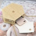 thumbnail image 5 of Womens Straw Bag Fashion Woven Hexagonal Handbags Casual Versatile Elegant Shoulder Crossbody Bag Tassel Chain Bag, 5 of 6