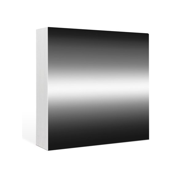 Wood Box Sign Black Ombre Square Boxes Sgin Desk Decor Decorative Wood Block Plaque Solid Color Wooden Signs for Home Tabletop Shelf Wall Office Room Table Decorations Gifts 6"x6"
