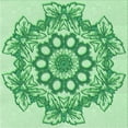 thumbnail image 1 of Ahgly Company Tapis d'Intérieur Lavable en Machine Carré Vert Jade Transitionnel, 7 Pieds Carré, 1 of 7