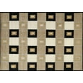 thumbnail image 1 of Ahgly Company Indoor Rectangle Contemporary Light French Beige Brown Checkered Area Rugs, 2' x 4', 1 of 6