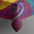 thumbnail image 5 of Colorful Circular Pattern Square Tablecloth,Waterproof Square Table Cover,Wipeable Spillproof Washable Table Cover for Home Kitchen Party Decor 42"X42"(107x107cm), 5 of 6