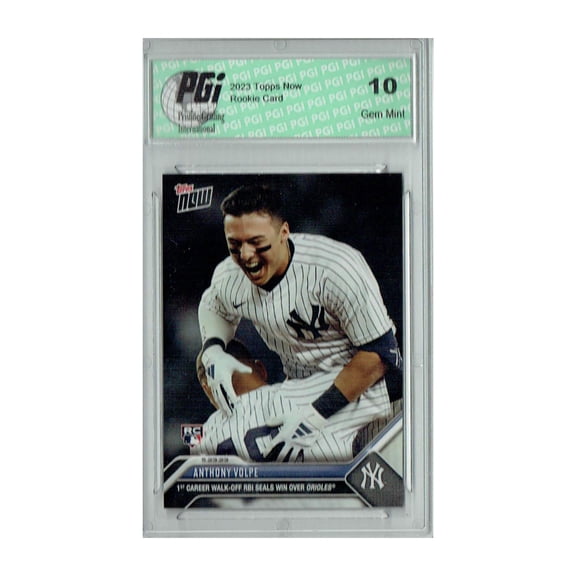Anthony Volpe 2023 Topps Now #337 1st Career Walk-Off RBI Rookie Card PGI 10 NY Yankees