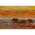 thumbnail image 3 of Herd Walking by Parvez Taj Painting Print on Wrapped Canvas, 3 of 5