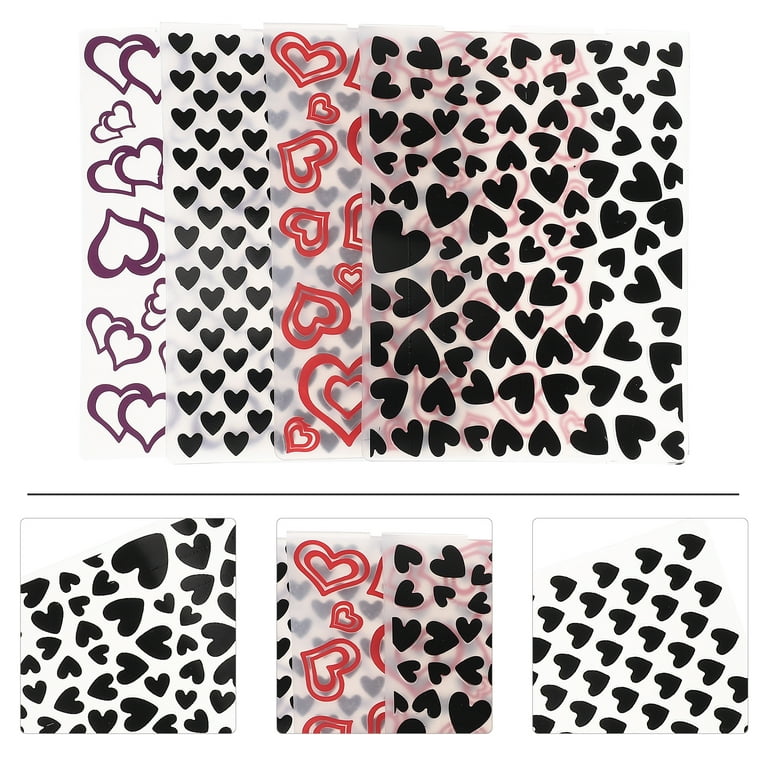 4Pcs Plastic Embossing Templates Folder DIY Craft Template Molds Stamp Scrapbook  Stencils 