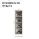 thumbnail image 2 of Mueble De Cocina Botellero Madesa 4 Niveles 20cm Crema, 2 of 5