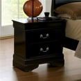 thumbnail image 1 of Benzara BM123031 Louis Philippe III Contemporary Style Night Stand, Black, 1 of 2