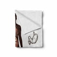 thumbnail image 2 of Anatomy Soft Flannel Fleece Throw Blanket, Human Body with Internal Organs Sketch Health Biology Man Physiology, Cozy Plush for Indoor and Outdoor Use, 50" x 60", Dark Brown White, by Ambesonne, 2 of 6
