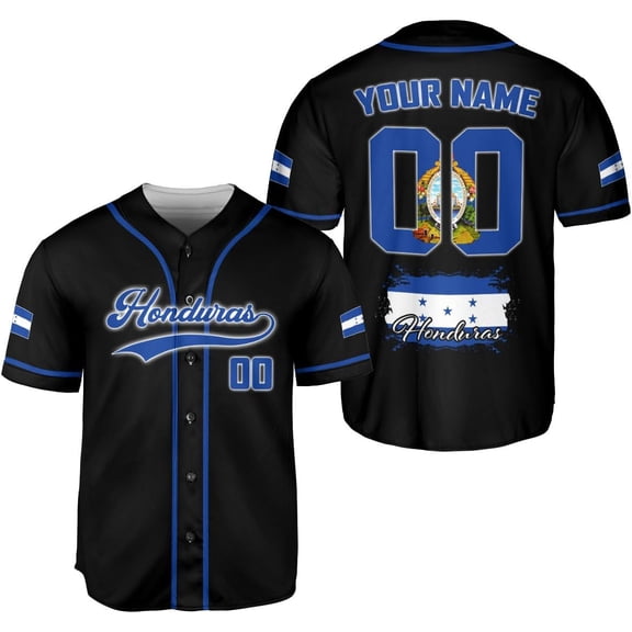 Personalized Honduras Baseball Jersey Shirt, Honduras Jersey for Men and Women, Jersey Honduras, Camisa Honduras Hombre (S)