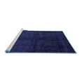 thumbnail image 2 of Ahgly Company Machine Washable Indoor Rectangle Abstract Blue Modern Area Rugs, 7' x 10', 2 of 4