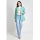 thumbnail image 4 of Blazer manga 3/4 Roman Fashion /Juvenil, 12255 (Menta) verde claro EG, 4 of 5