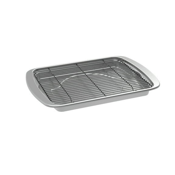 Nordic Ware Naturals 13" x 17" Aluminum Oven Bacon Baking Pan with Nesting Crisping Rack