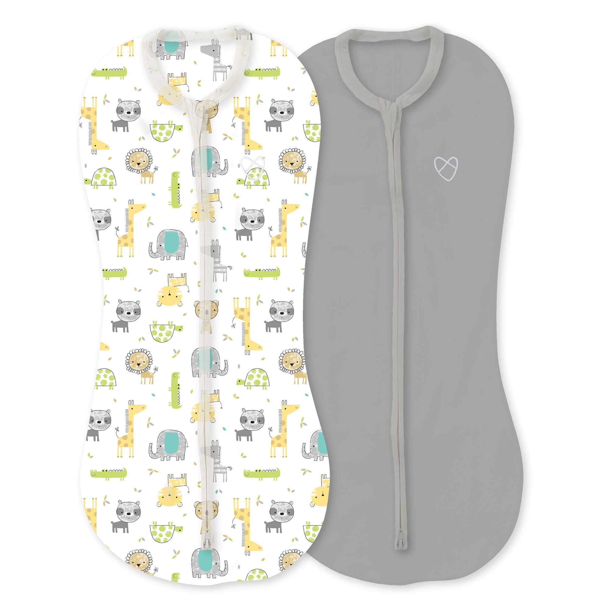 Summer Infant SwaddleMe Pod Cotton Spandex Blend 2 Pack Newborn Safari Excursion Walmart