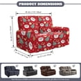thumbnail image 6 of TSOVTHRID Santa Claus Christmas Tree Print Loveseat Recliner Covers for 2 Seat Sofa, Soft Reclining Love Seat Slipcover, 6-Piece Stretch Reclining Sofa Covers for Christmas Decor, 6 of 7