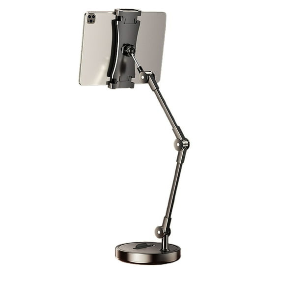Tablet Stand,Tightness Adjustable 360°Rotatable Multi-Angle Eye-Level Aluminum Solid Long Arm Tablets Stands For Ipad Series,Microsoft Surface Tablet Series,Samsung Galaxy Tabs,Kindle Fire,Etc