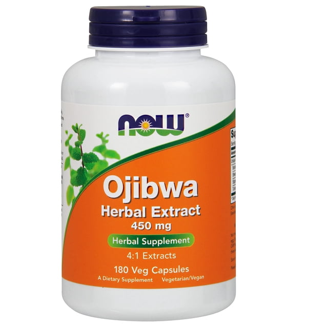 Extracto de hierbas de ojibwa de Supplement NOW Foods, 450 mg, 180 cápsulas