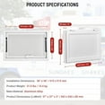 thumbnail image 2 of Acekid 36"x36" Concession Window, Aluminum Alloy Food Truck Service Window with Awning Door & Drag Hook, Up to 85 Degrees Stand Serving Window, 2 of 7