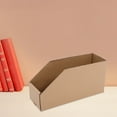 thumbnail image 4 of 5 Pcs Bacs de Rangement en Carton Ondulé Dessus Ouverture Boîtes de Rangement Pièces d'Organisation Bacs pour Déménagement Emballage et Rangement, 4 of 8