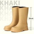 thumbnail image 2 of AUXDIQ Wellington Boots Women Mid-calf Wellies Waterproof Rain Boots Outdoor Garden Shoes, 2 of 6