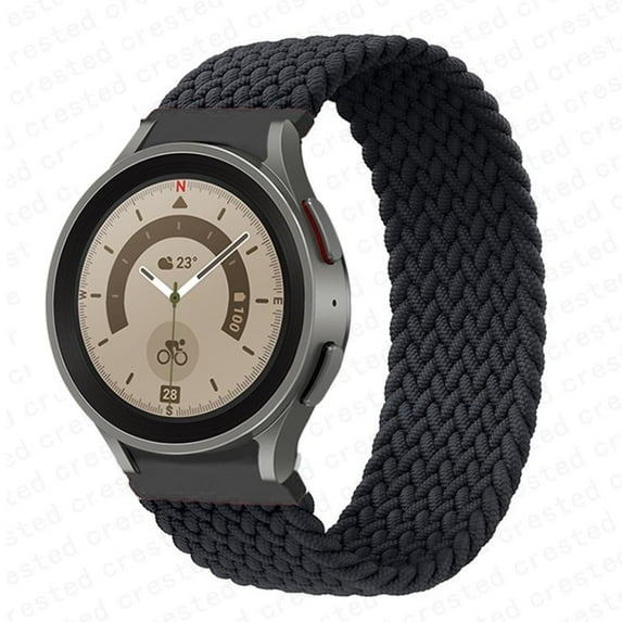 Fulsaxad (1Pack/3Pack) 20mm No Gaps Nylon Bands for Samsung Galaxy Watch 5 5 40mm 44mm/ Watch 5 Pro 45mm Women Men Braided Solo Loop Sports Wristband Bracelet for Galaxy Watch 4 Classic 42mm 46mm