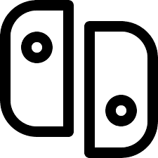 Nintendo Switch Logo Vinyl Decal - 6 Inch Black