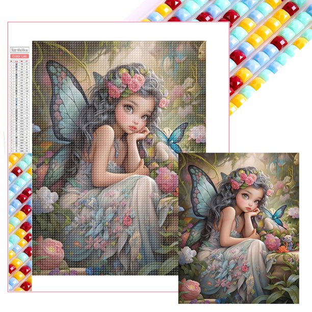 Con Cuentas Cuadradas 5D DIY Serie Personajes Elfos Del 45x55cm