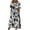 Black, variant on YABCSAZ Women's 2024 Summer Casual Dress Plus Size V Neck Floral Print Half Sleeve Boho Dress Party Maxi Flowy Long Dress Holiday Sundress