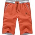 thumbnail image 1 of Yundobop Mens Shorts Casual Adjustable Drawstring Elastic Waist Slim Shorts, 1 of 7