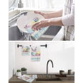 thumbnail image 5 of Easter Kitchen Dish Towels for Drying Dishes Set of 3, Spring Colorful Bunny Eggs Flowers Polka Dot Plaid Waffle Weave Microfiber Hand Tea Bathroom Towels Quick Dry & Absorbent Towel 15.7x23.6, 5 of 7