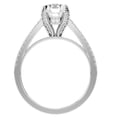thumbnail image 4 of Edge Jewel White Gold Over 14K Silver Diamond Ring - 1.5 Ct Round Cut Lab Created Diamond Ring for Women's - Jewellery Diamond Rings Wedding Sets On Clearance - 9th Year Anniversary Gifts for Her, 4 of 7