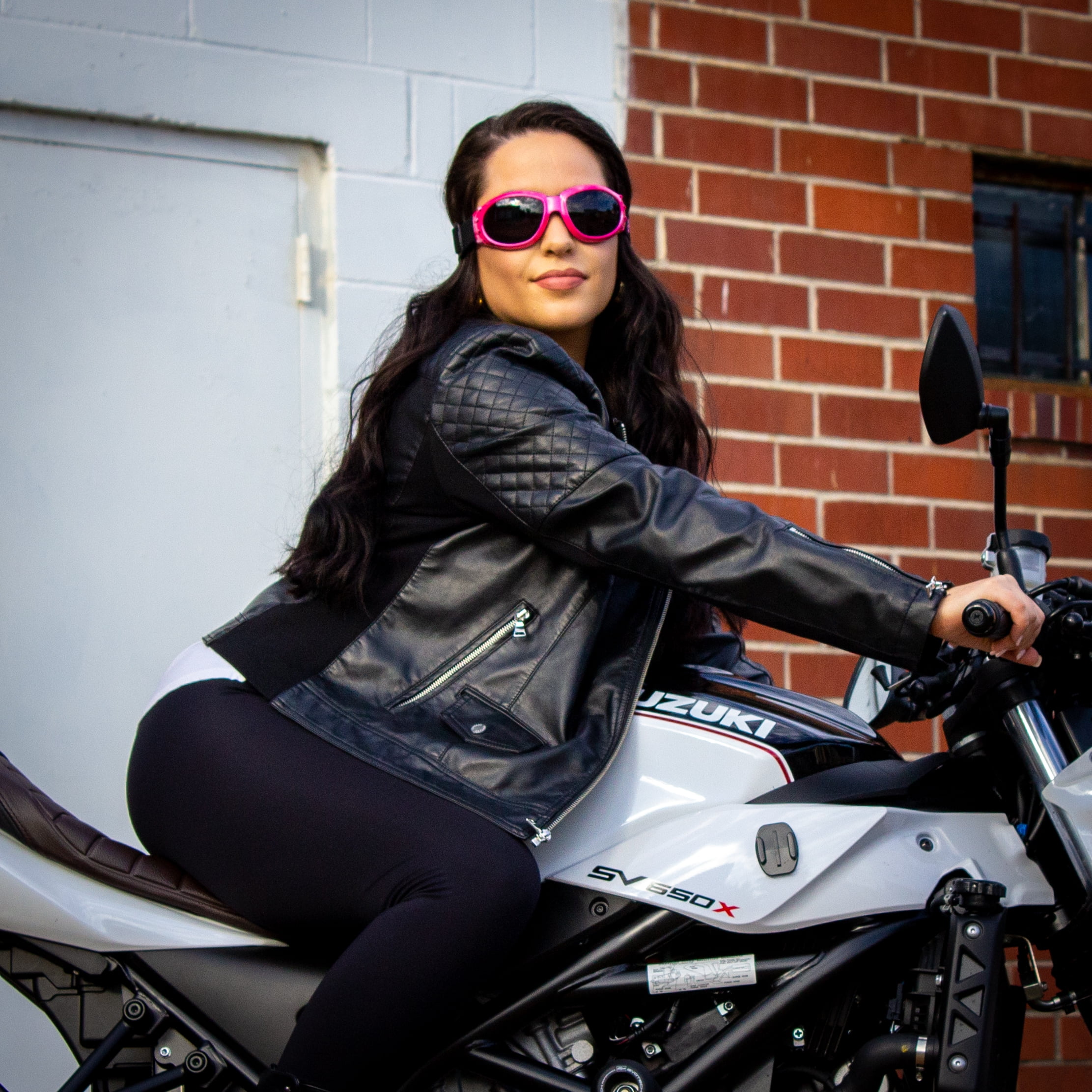 Birdz Eyewear Eagle Padded Anti Fog Womens Motorcycle Goggles Pink