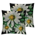 thumbnail image 2 of Nawypu Spring Pillow Covers Set of 2 Daisy Flowers Throw Pillowcase Black Home Sofa Bedroom Living Room Holiday Cushion Case Farmhouse Decorations, 2 of 6