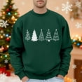 thumbnail image 2 of XDZJLR Mens Christmas Sweatshirt Festive Graphic Hoodless Sweatshirts Winter Comfort Seasonal Print Fleece Pullover With Interior Durable Knit Quality Warm Dailywear Dark Green Xxl, 2 of 4