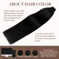 thumbnail image 4 of GOO GOO Tape in Hair Extensions Human Hair, 1 Jet black, 20inch 50g 20pcs, Thick Ends Straight Seamless Tape in, Invisible Tape in Hair Extensions Human Hair, 4 of 8