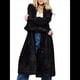 thumbnail image 3 of Suéteres Tipo Cárdigan Largos, Acogedores y Peludos para Mujer, Informales, de Larga y con Abertura Frontal, de Mohair. Negro Talla Única, 3 of 7