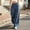 Blue, variant on JOANKDMI Baggy Wide Leg Denim Jeans for Women Elastic Waist Dstring Casual Y2K Pants with Pockets Floral Embroidered Loose Fit Fashion Streetwear Trousers Long