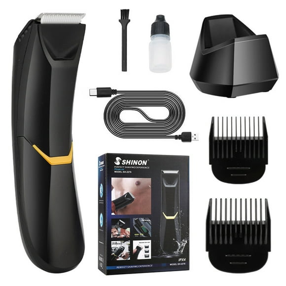 Men's Electric Shaver Body Hair Trimmer Private Underarm Shaver Fast Cutting Whole Body Waterproof