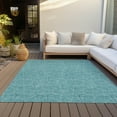 thumbnail image 6 of Addison Rugs Chantille Indoor/Outdoor Transitional Geometric Teal Washable Rectangle Rug, 10' x 14', 6 of 6