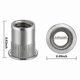 thumbnail image 4 of Nut 100Pcs 1/4In-20UNC Stainless Steel 304 Finish Flat Head Rivnut Threaded Insert Nut Knurled Body, 4 of 5