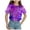 Blue, variant on Godom Girls Tee Shirt Short Sleeve Quick Dry T-Shirts Summer Tee Tops