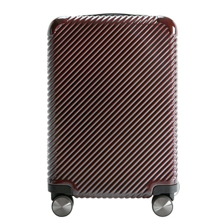 Ecotech Veer 20-inch Hardside Travel ABS Carry-on Luggage, Chocolate, All Ages