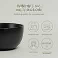 thumbnail image 2 of over&back Coupe Tall Serving Bowl - Stoneware Dishes - All-Occasion Place Settings - 2.1qt - Semi-Matte Black, 2 of 6