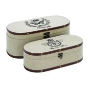 54708 Nature Garden Themed Jewelry Box Set With Burlap