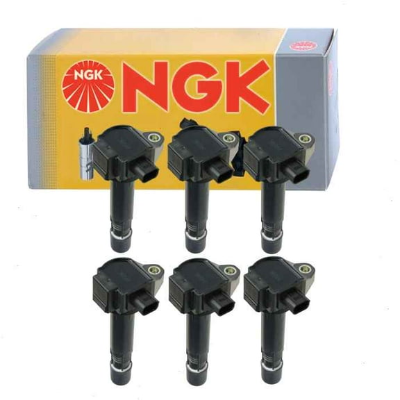 6 pc NGK Ignition Coils compatible with Acura RLX 3.5L V6 2014-2019