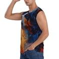 thumbnail image 3 of Goofa Cosmic Dog Starry Night Printed Men's Sleeveless T-Shirt - Athletic Gym Workout Tank Top for Men - Moisture-Wicking, UPF 30+ Quick-Dry Muscle Tee-Large, 3 of 8