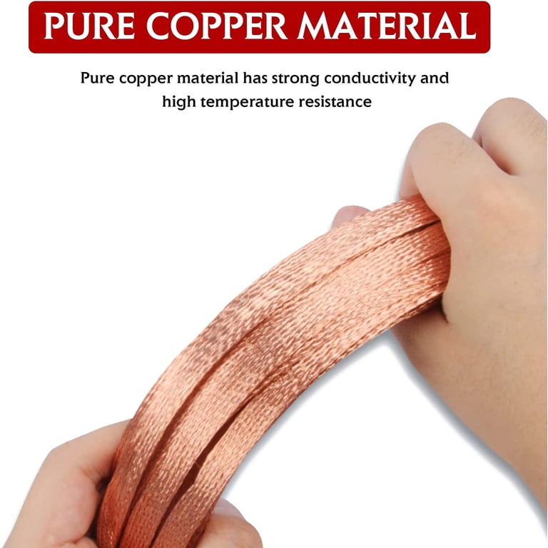 10 Pack Copper Grounding Straps - 12 Inches Long | Free Shipping 8 thumbnail image