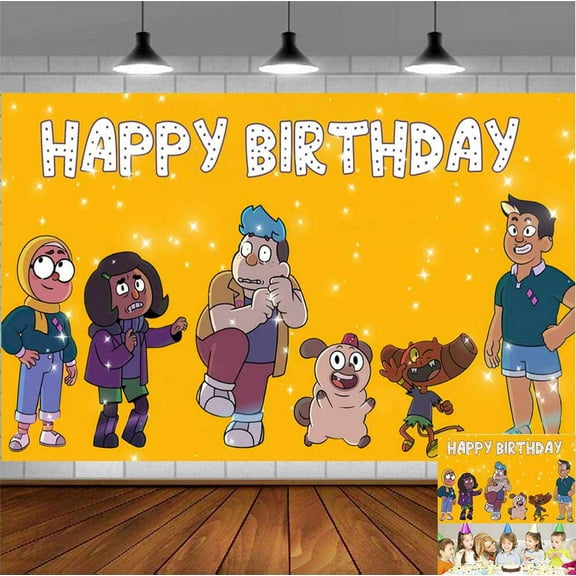 Dead End Paranormal Park Backdrop Banner Party Supplies Poster Movie Theme Background for Photography Kids Birthday Decorations