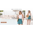 thumbnail image 4 of ANRABESS Shorts for Women Summer Casual High Waisted Wide Leg Drawstring Lounge Shorts Comfy 2026 Beach Vacation Clothes Medium, 4 of 11